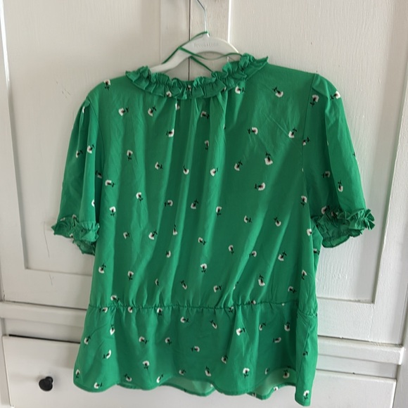 Riley & Rae Emerald Ruffle Blouse - Picture 5 of 5